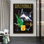 affiche vintage grenoble
