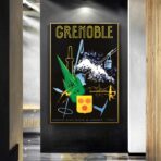 affiche vintage grenoble