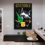affiche vintage grenoble