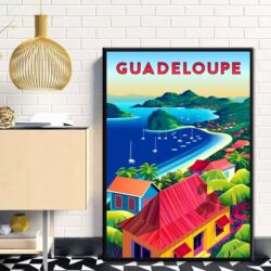 affiche vintage guadeloupe