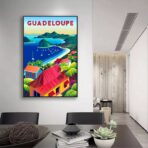 affiche vintage guadeloupe