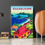 affiche vintage guadeloupe