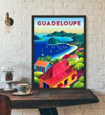 affiche vintage guadeloupe