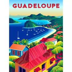 affiche vintage guadeloupe