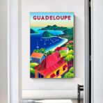 affiche vintage guadeloupe