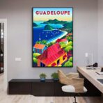 affiche vintage guadeloupe