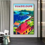 affiche vintage guadeloupe