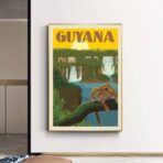 affiche vintage guyane