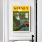 affiche vintage guyane