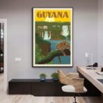 affiche vintage guyane