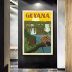 affiche vintage guyane