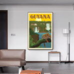 affiche vintage guyane