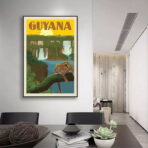 affiche vintage guyane