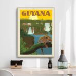 affiche vintage guyane