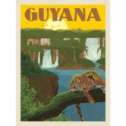affiche vintage guyane