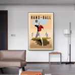affiche vintage handball