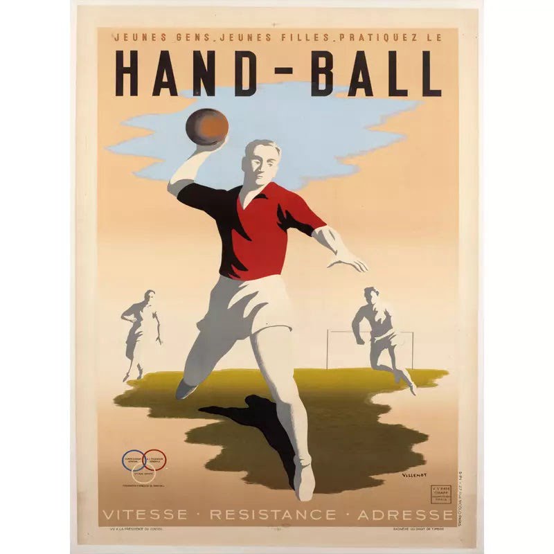 affiche-vintage-handball_7 affiche vintage handball