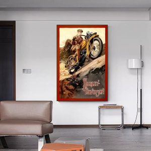 affiche vintage harley davidson
