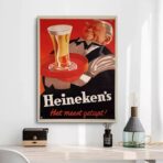 affiche vintage heineken