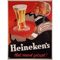 affiche vintage heineken
