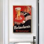 affiche vintage heineken