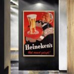 affiche vintage heineken