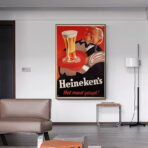 affiche vintage heineken
