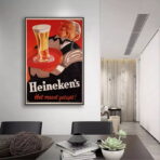 affiche vintage heineken