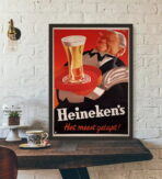 affiche vintage heineken
