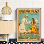 affiche vintage hendaye