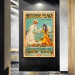 affiche vintage hendaye