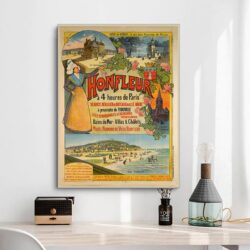 affiche vintage honfleur