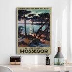 affiche vintage hossegor