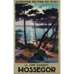 affiche vintage hossegor