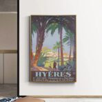 affiche vintage hyères