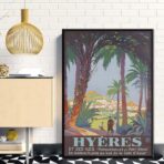 affiche vintage hyères