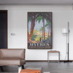 affiche vintage hyères