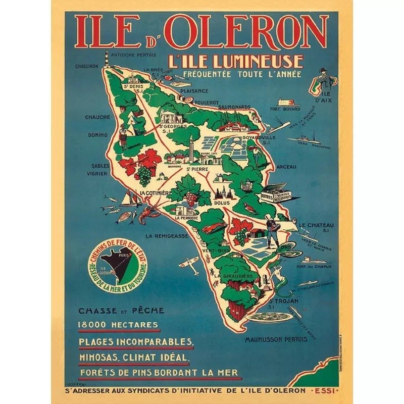 affiche-vintage-ile-d-oleron_1 affiche vintage ile d'oleron