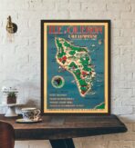 affiche vintage ile d'oleron