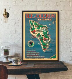 affiche vintage ile d'oleron