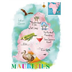 affiche vintage ile maurice