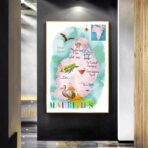 affiche vintage ile maurice