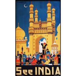 affiche vintage inde