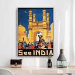 affiche vintage inde