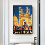 affiche vintage inde