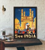 affiche vintage inde