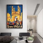 affiche vintage inde