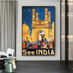 affiche vintage inde