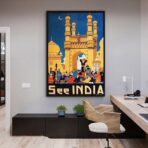 affiche vintage inde