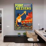 affiche vintage industrielle